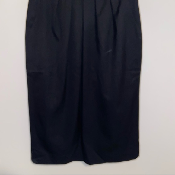Pendleton Skirt Womens Small 27” Waist 100% Wool Pencil Pockets Secretary Black - Picture 8 of 12